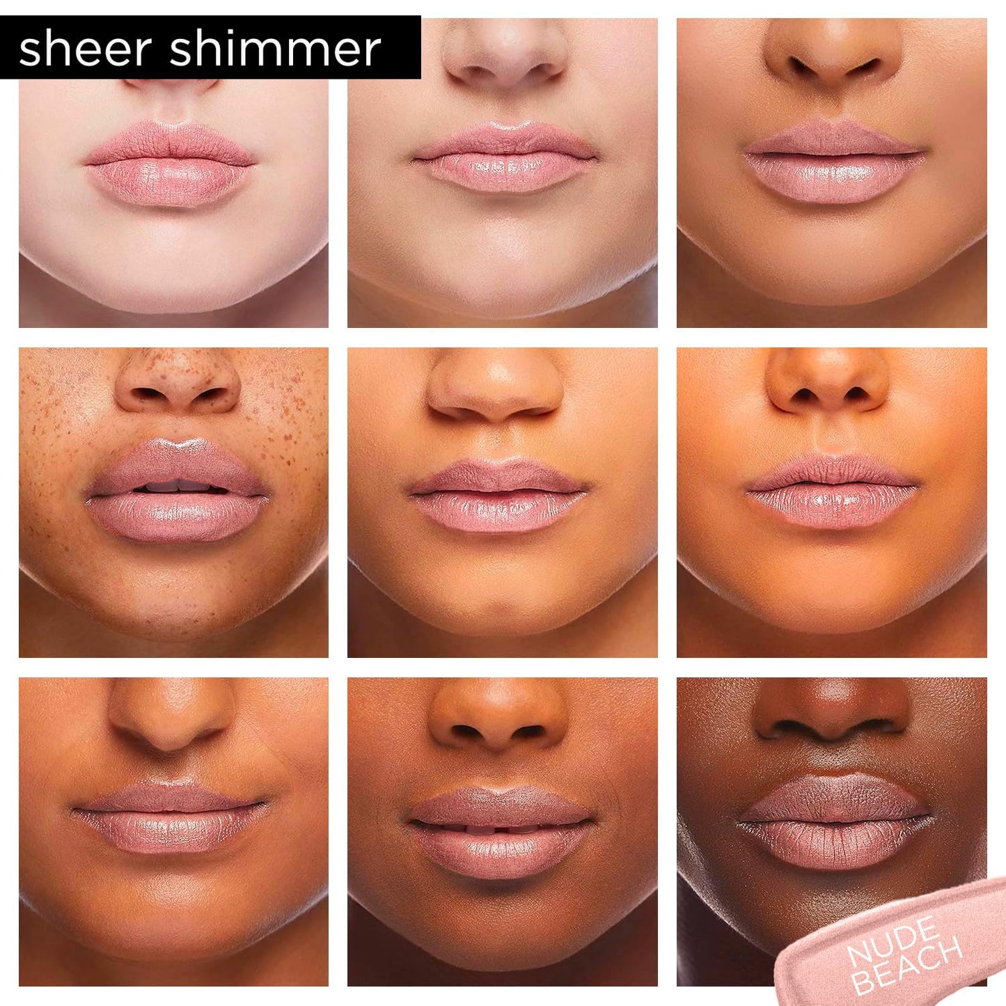 Pure Illumination Light-Up Lip Gloss with LED-Lit Applicator Brush + Side Mirror, Non-Sticky, Moisturizing Hydrating Lip Glosses with Lanolin, Jojoba