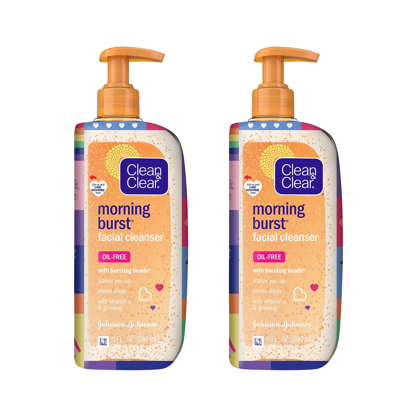 Clean & Clear Morning Burst Oil-Free Facial Cleanser, Brightening Vitamin C & Ginseng, Daily Face Wash, Hypoallergenic, Special Care with Pride