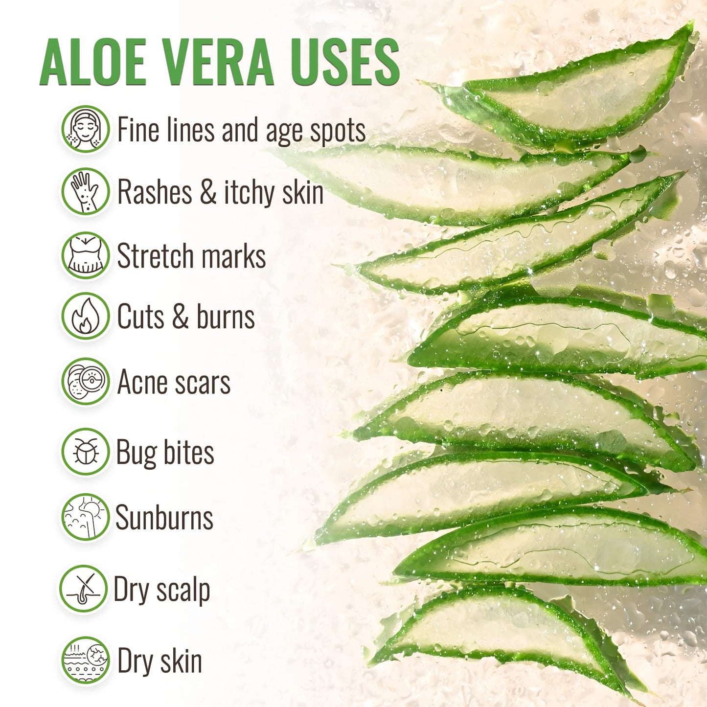 Wild Naturals 100% Pure Aloe Vera Gel with Manuka Honey - Organic Gel for Sunburn Relief, Acne, Scars & Dry Scalp - Moisturizing Gel for Face, Hair