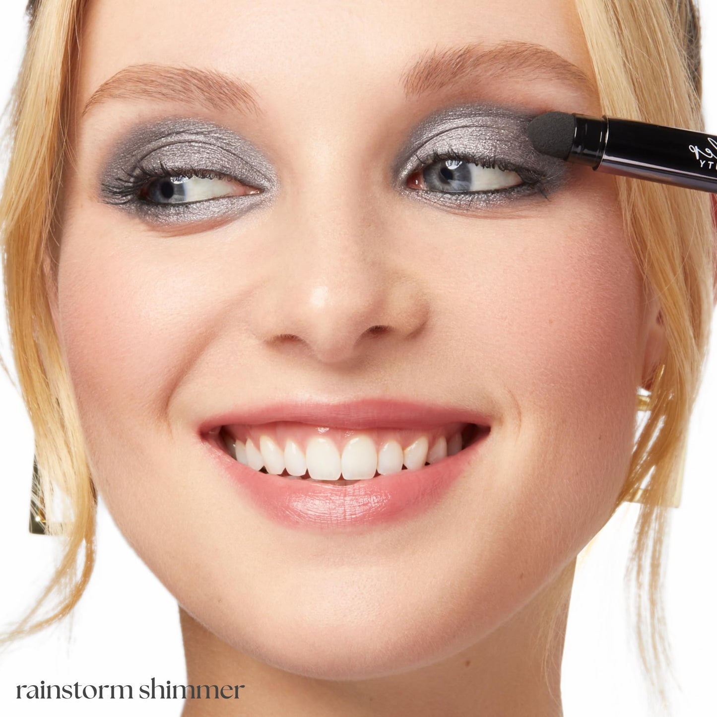 Julep Eyeshadow 101 Cream-to-Powder Waterproof Shadow Stick - Rainstorm Shimmer - Long-Lasting, Crease-Proof, Deep Silver Shimmer Cream Eyeshadow