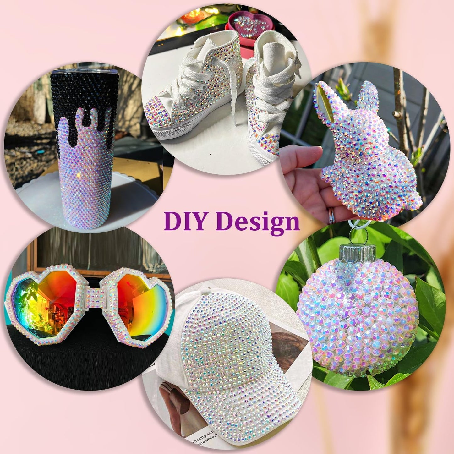 5000Pcs 4mm Resin Jelly Rhinestones for Crafting, White AB Flatback Gems, Bedazzling Crystal Bulk for DIY Crafts Clothing Tumblers Shoes Nail Art Beauty and Personal Care TINKRSTUFF
