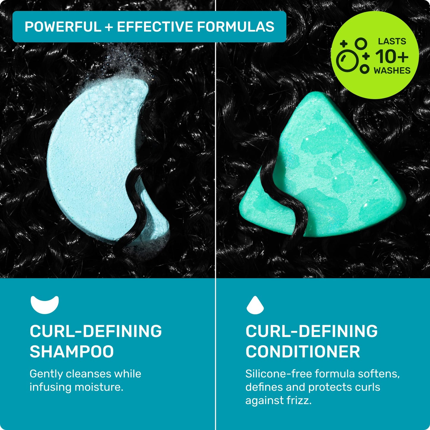 Ethique Beauty Mini Sampler Solid Shampoo & Conditioner Bar Set - Clarifying Shampoo for oily hair with Castor Oil - Plastic-Free, Cruelty-Free, Vegan
