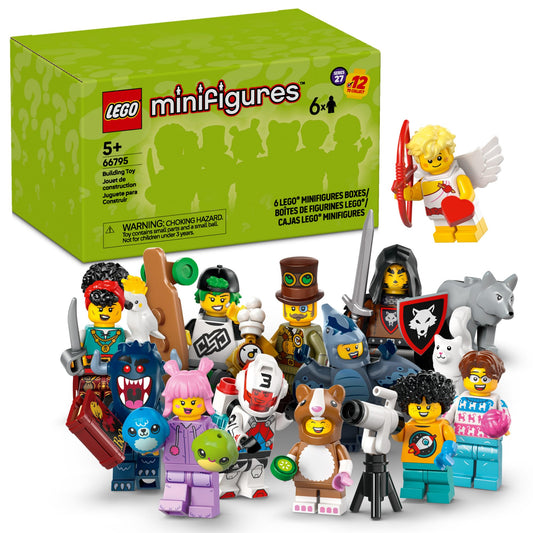 LEGO Minifigures Series 27 6-Pack – Collectible Mystery Figures for Kids Ages 5+, Blind Box Multipack, Birthday & Event Gift Idea, 66795
