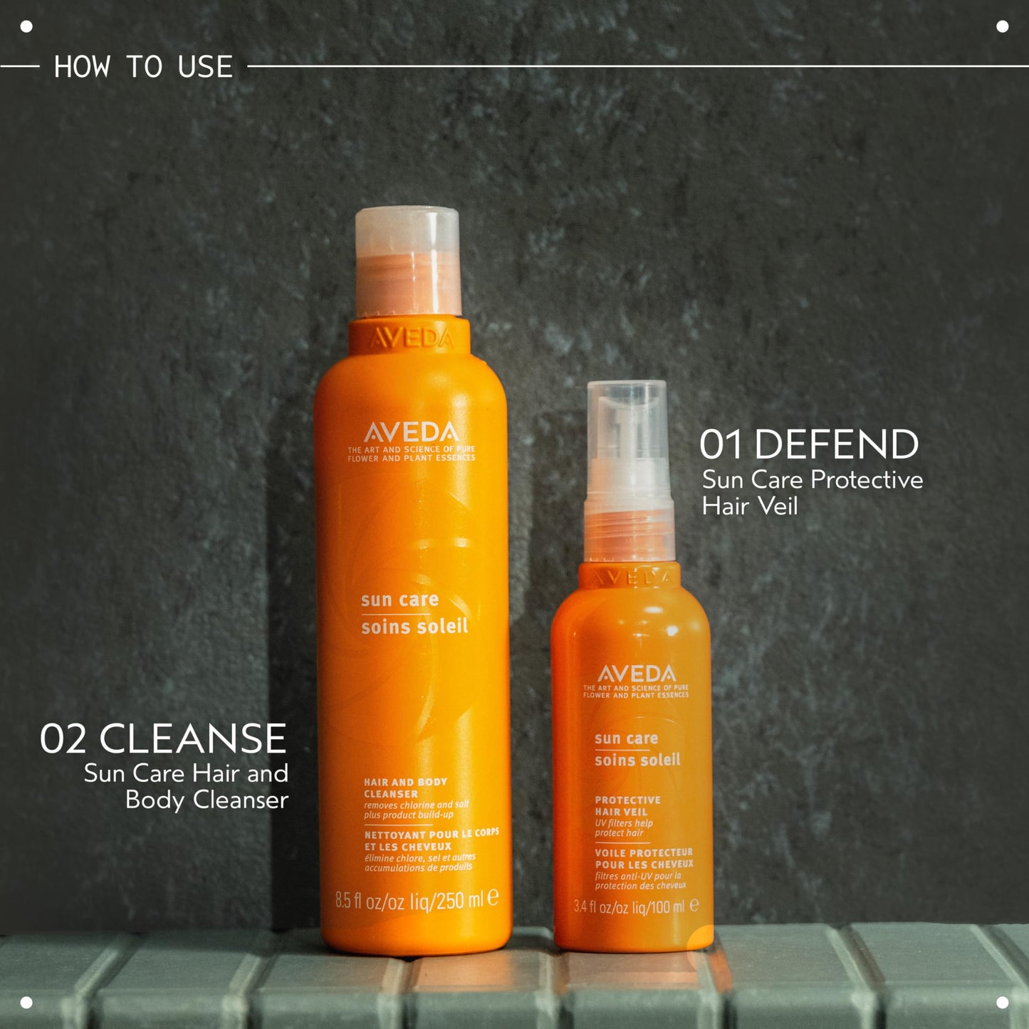 Aveda Sun Care Hair & Body Cleanser | Removes Chlorine and Salt | with Coconut Oil | for All Hair Types, 8.5 Fl Oz