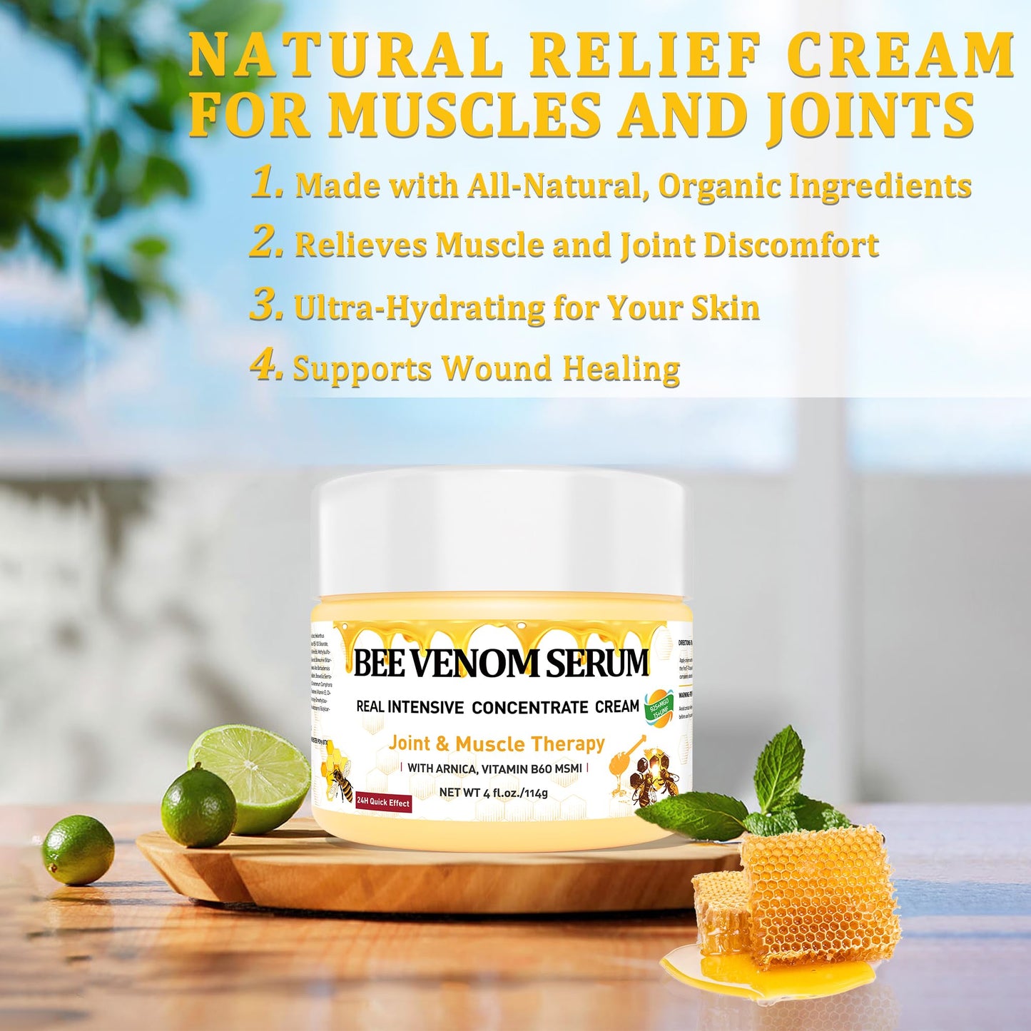 DRUOUO Natural Organic NZL Bee Venom Professional Serum Care, Joint & Muscle & Bone Cream Gel - for Back, Neck, Hand, Foot, Knee, Muscle, Shoulder Beauty & Personal Care DRUOUO