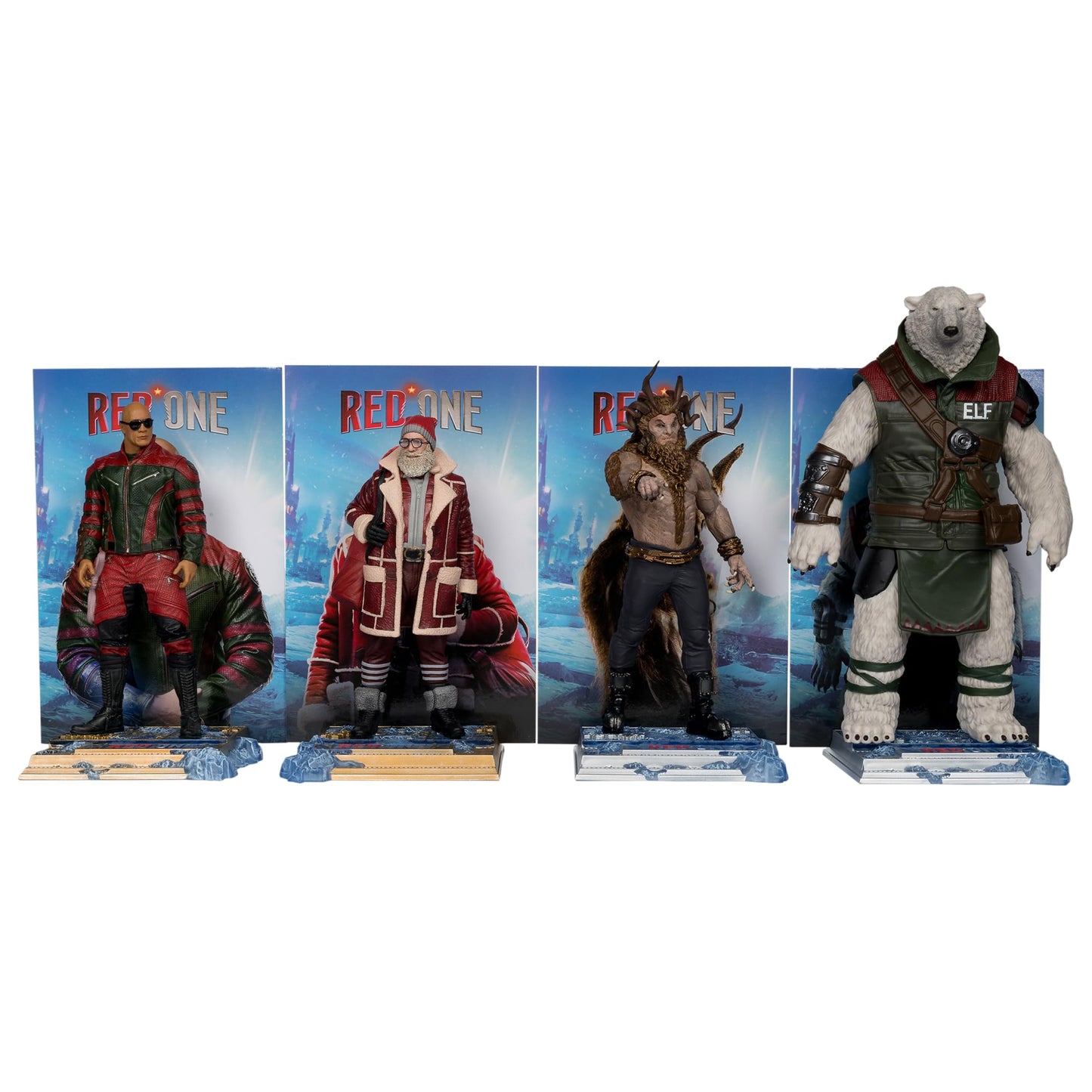 McFarlane Toy - Red One Callum Drift, Nick, Garcia & Krampus 6in Posed Figure 4pk, Gold Label, Amazon Exclusive