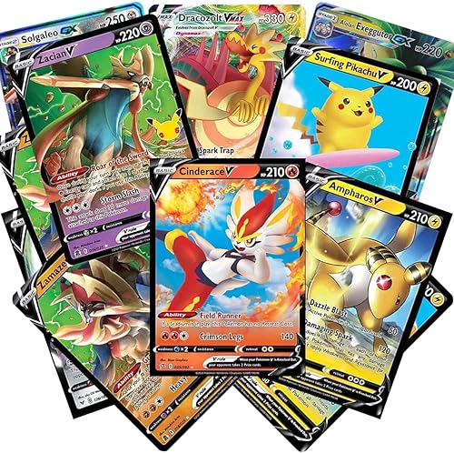 Pokemon Cards 50 Card Assorted Lot with Guaranteed V Pokemon