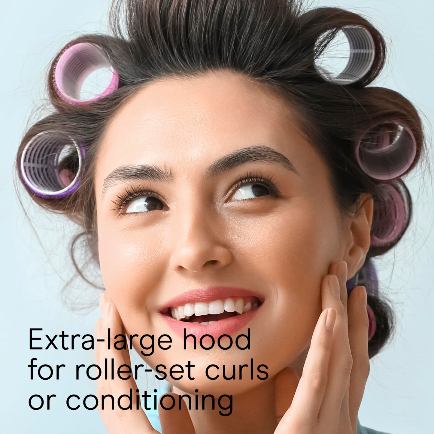 Conair Pro Style Bonnet Hair Dryer, 2 Heat Settings, Adjustable Height, Extra-Large Hood Size, 1875W Pro Style Bonnet Ionic Hair Dryer for Women, White