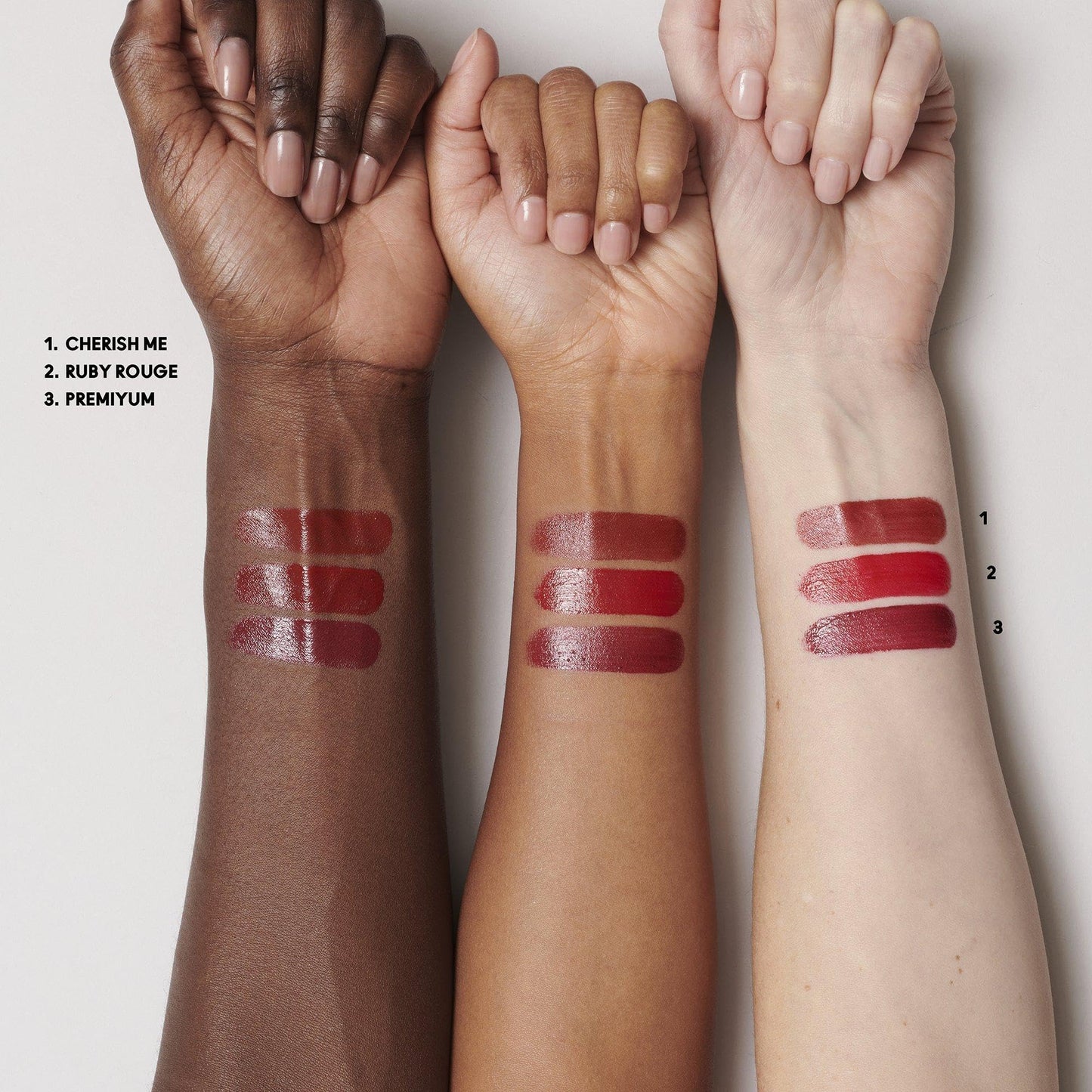 MAC Everyday Luxury Mini Lustreglass Lipstick Trio, Red, 3 Piece Set