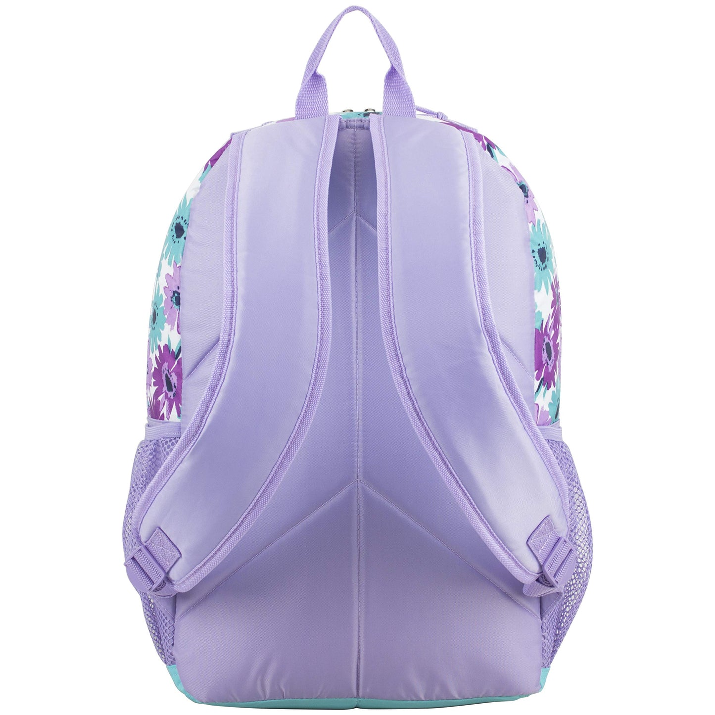 Eastsport Laptop Backpack, Multipurpose Casual Daypack, Triple Compartments Bookbag for College, Hiking, Work, 18 Inches, Purple Flowers