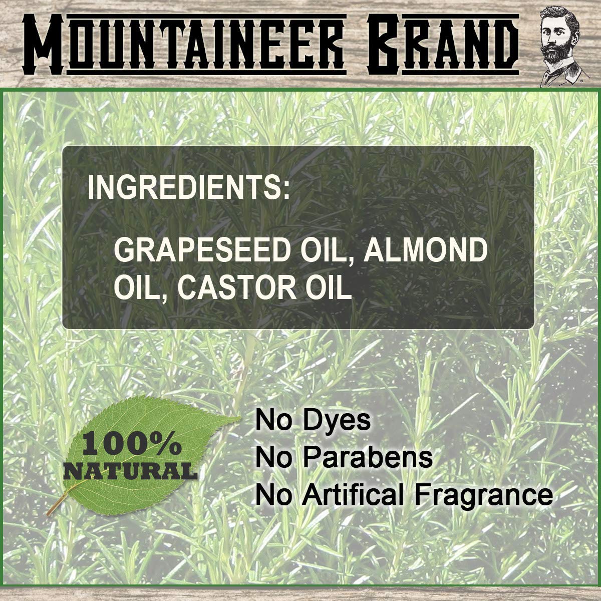 Mountaineer Brand Natural Beard Oil with Lime & Sage Scent | Made in West Virgina | Hydrates, Moisturises, Softens & Conditions for Beard Growth |