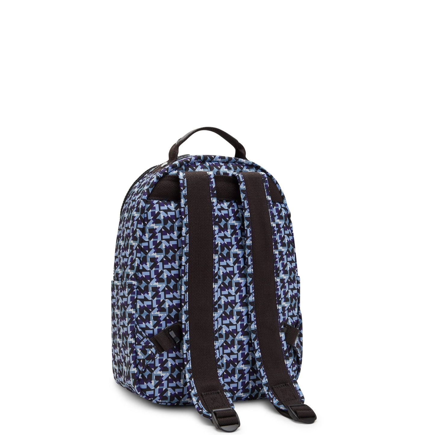 Kipling Women's Seoul Small Backpack, Durable, Padded Shoulder Straps with Tablet Sleeve, Dazzling Geos, 10.5''L x 13.75''H x 6.75''D (KI56110IS)