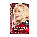 Revlon Colorsilk Beautiful Color Permanent Hair Color, Long-Lasting High-Definition Color, Shine & Silky Softness with 100% Gray Coverage, Ammonia