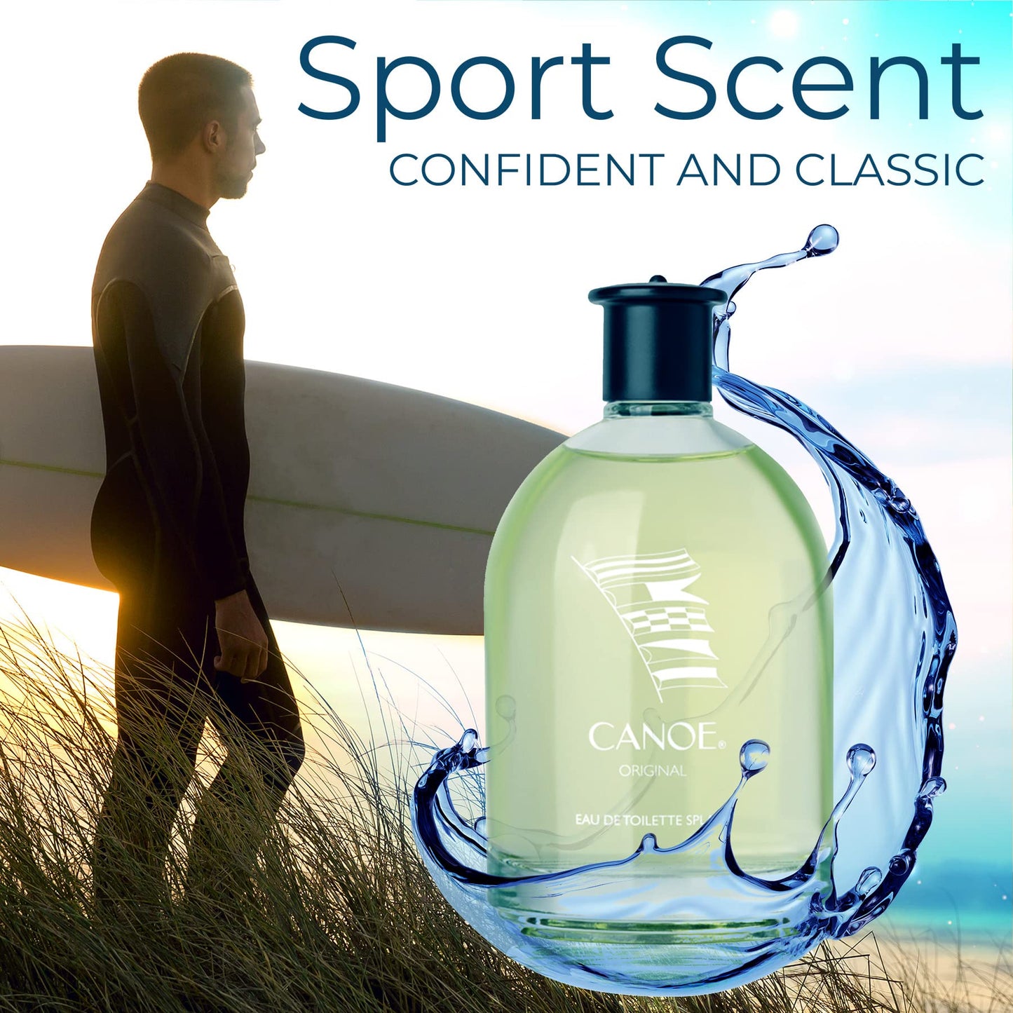 CANOE by DANA Eau De Toilette for Men, Sport Scent