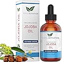 Total Activation Organic Jojoba Oil for Skin, Hair & Nails, 100% Pure Natural Unrefined Cold Pressed, Natural Face Moisturizer, Hair Moisturizer