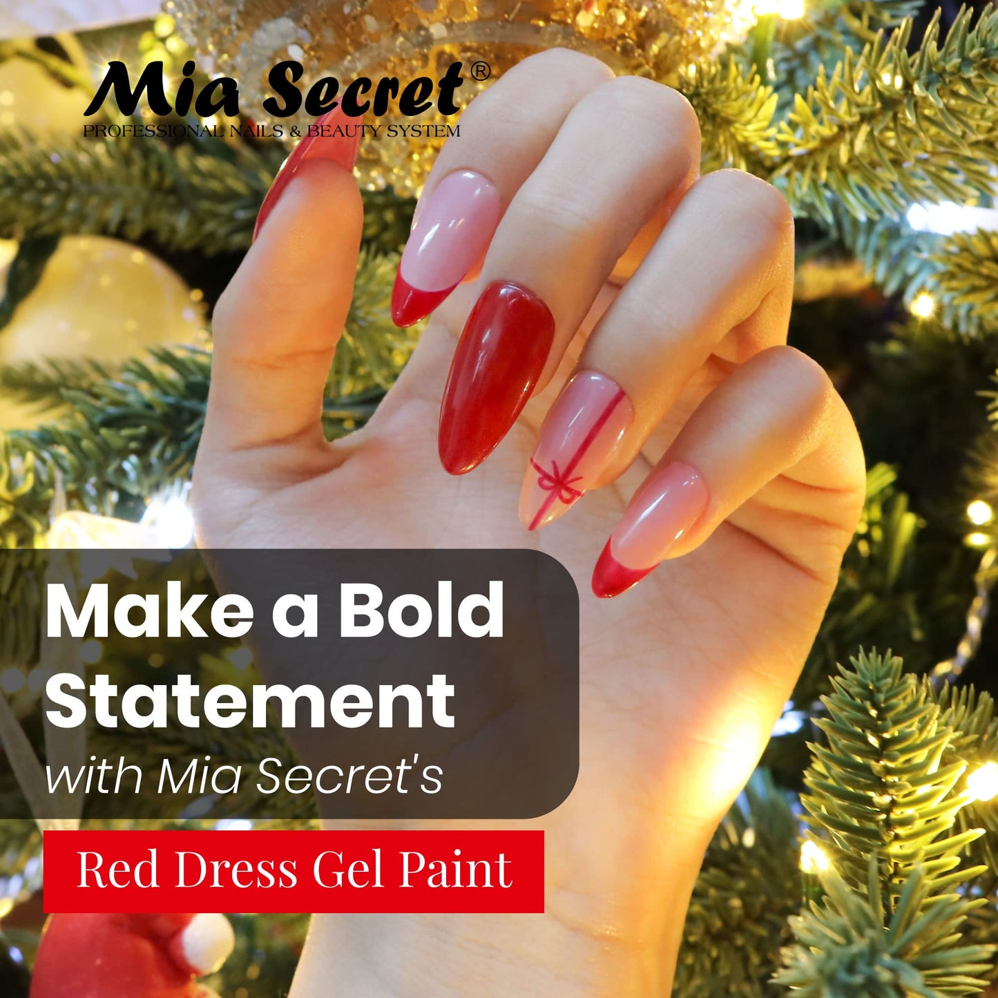 Mia Secret Professional Nail System UV/LED Gel Paint - 5 grams (Red Dress) Beauty & Personal Care Mia Secret