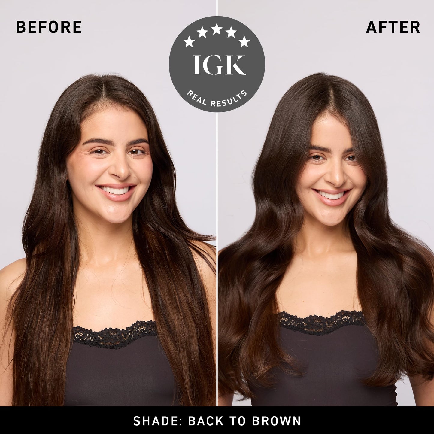 IGK Permanent Hair Color Kit | 5N Back To Brown Natural Brown | Salon-Quality Permanent Hair Dye | 100% Gray Hair Coverage | Ammonia-Free Color