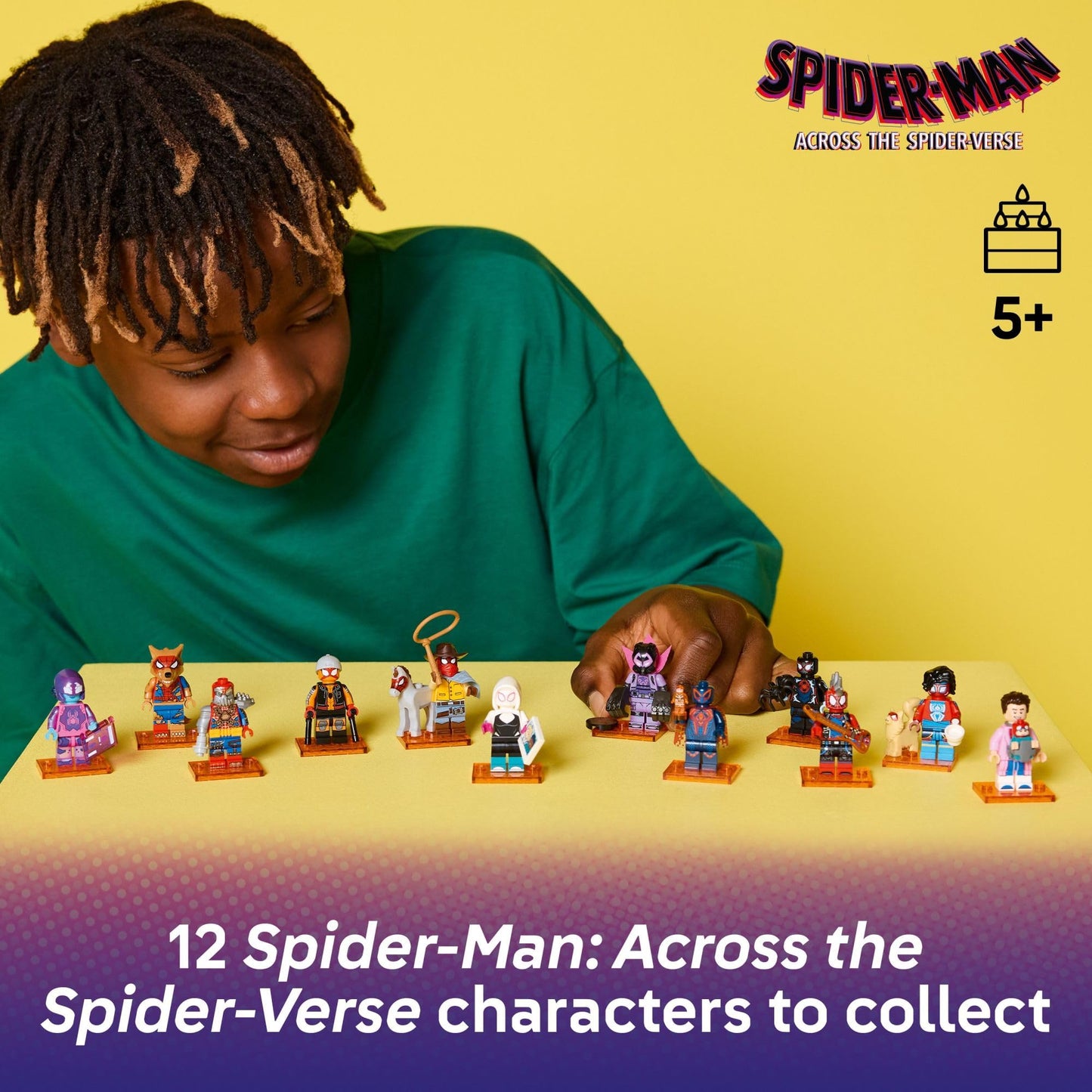 LEGO Minifigures Spider-Man: Across The Spider-Verse 6-Pack – Action Figures for Kids Ages 5+, Pretend Play Toys & Birthday Gift, 66797