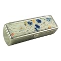 Houder Designer Lipstick Case with Mirror for Purse - Decorative Lipstick Holder with Gift Box - Velvet Lined - Protect Your Lipsticks in Style (Blue
