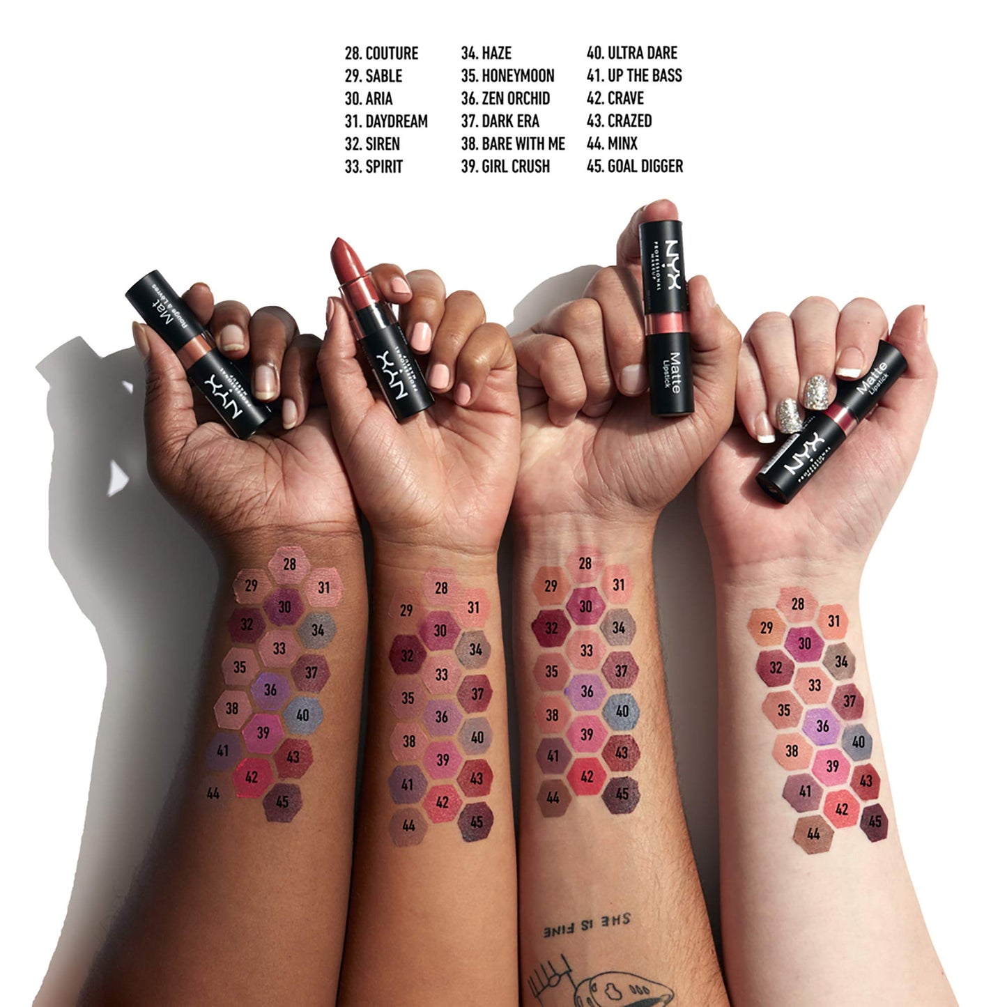 NYX PROFESSIONAL MAKEUP Matte Lipstick - Couture (Light Pink)