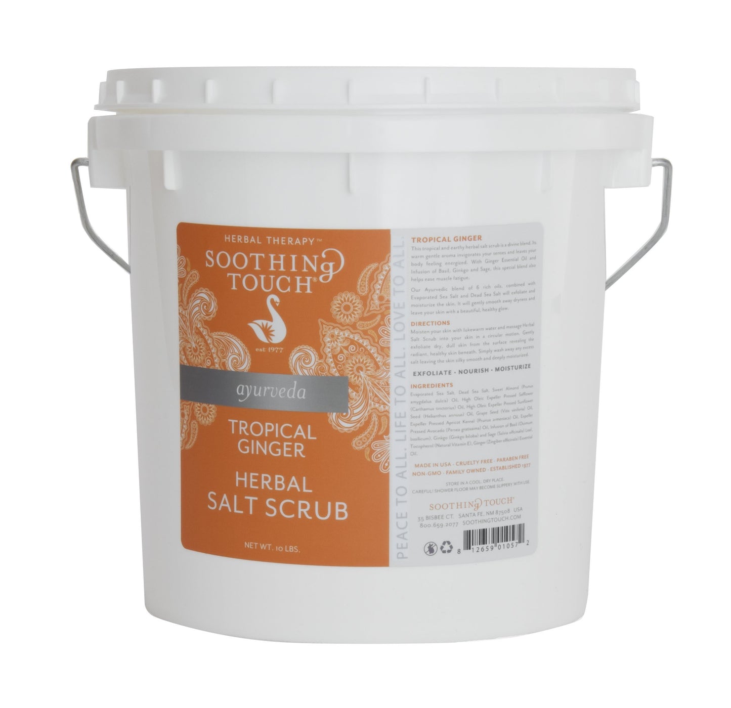 Soothing Touch Herbal Salt Scrub, Tropical Ginger, 10 Pound Beauty & Personal Care Soothing Touch