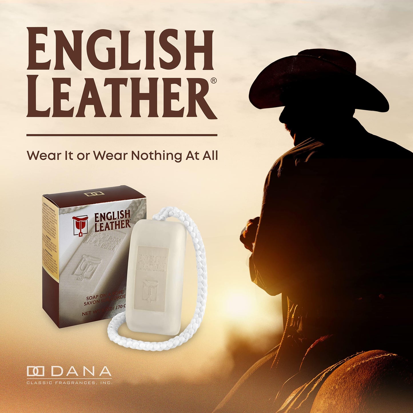 Dana English Leather Fragrance Soap On A Rope for Men Beauty & Personal Care Dana