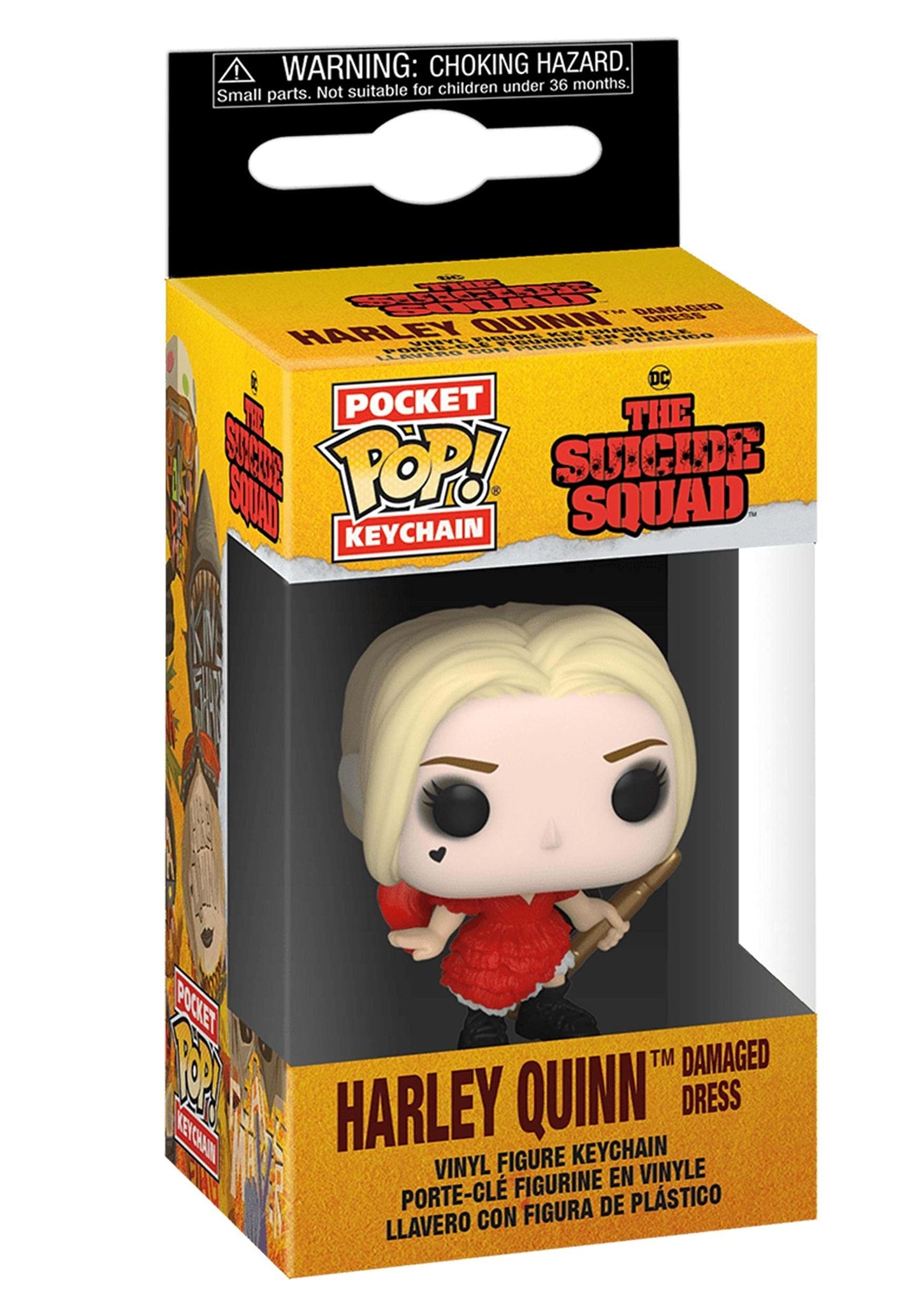 Funko Pop! Keychain: The Suicide Squad - Harley (Damaged Dress)