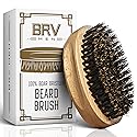 BRV MEN Beard Brush | Firm Boar Bristles | First-Cut Boar Hair Bristles | The Ideal Gift For Men (Beechwood)