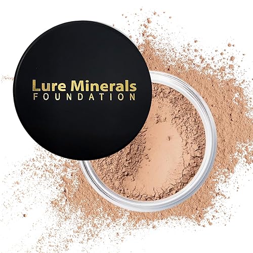 ASC Lure Mineral Foundation Loose Powder 8g Sifter Jar- free of Harmful Ingredients (Compare to Bare Minerals (Matte- Medium Beige 8 g)