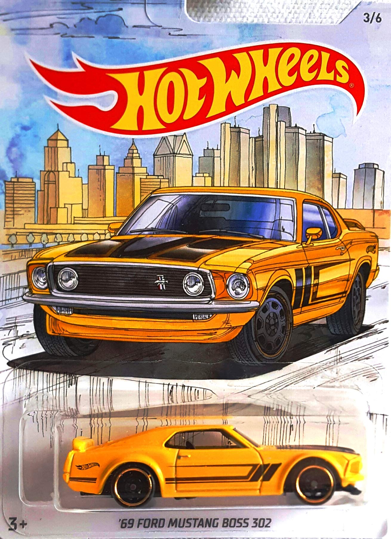 Hot Wheels Detroit Muscle Car Complete Series 6 Car Set