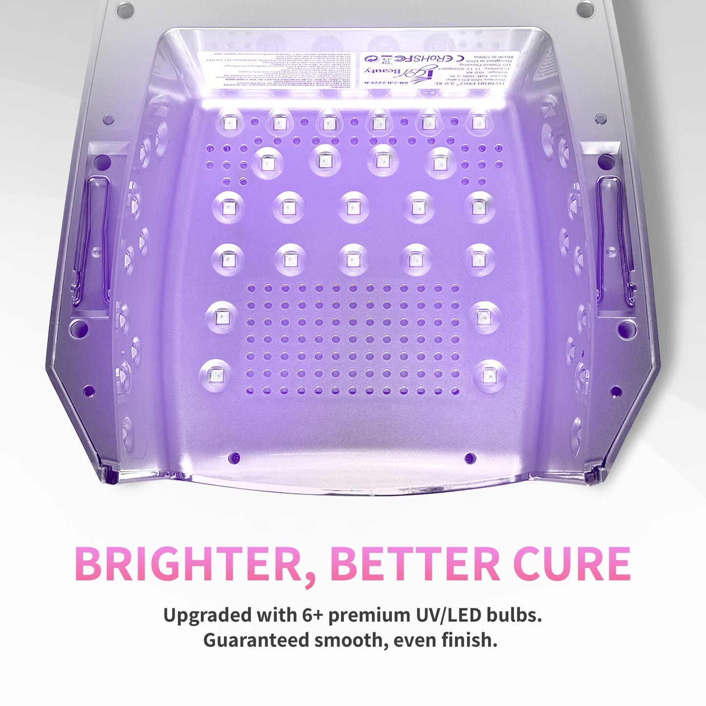 iGel Beauty Hybrid PRO 3.0 XL UV/LED Nail Lamp - Wireless Rechargeable 48W Nail Dryer, Extra Wide Full-Hand Curing, 9000mAh Battery, Smart Timer Beauty & Personal Care iGel Beauty