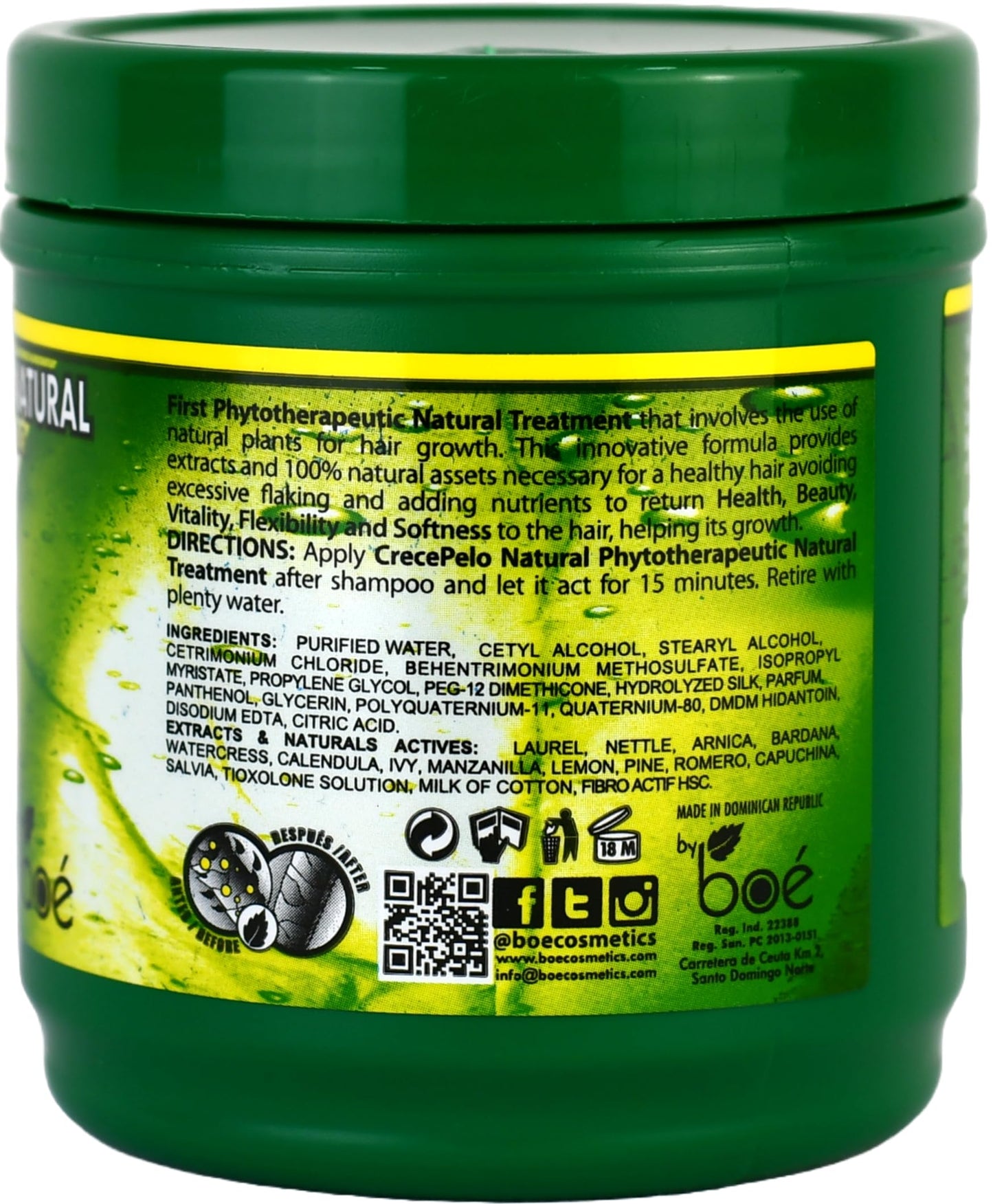 Natural Phytotherapeutic Hair Growth Treatment Jar, Deep Conditioning & Repair for Stronger, Healthier Hair - Moisturizing & Nourishing Formula