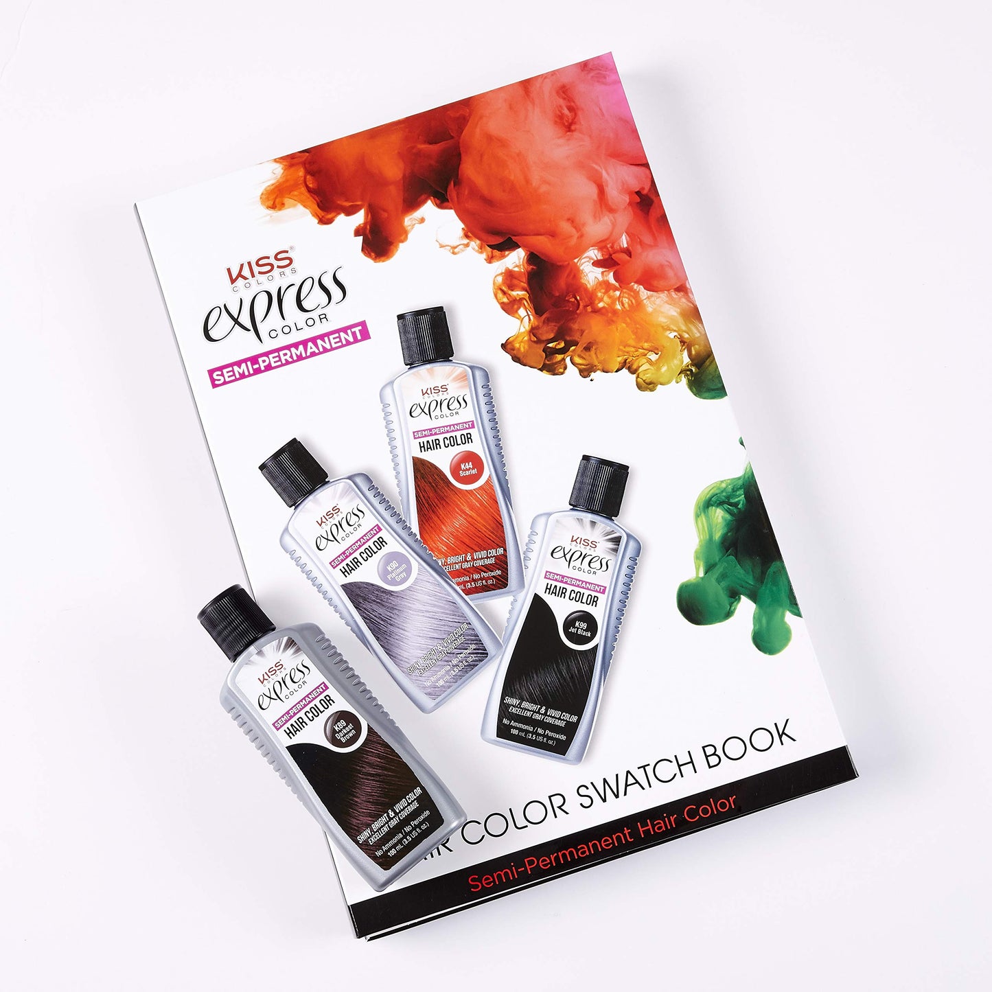 Kiss Express Semi-Permanent Hair Color 100mL (3.5 US fl.oz) (3 Count, Black)