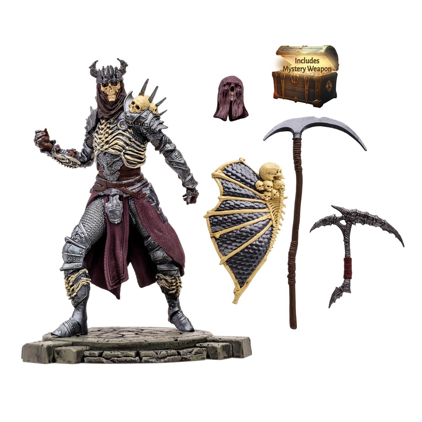 McFarlane Toys - Diablo IV Bone Spirit Necromancer (Common) 1:12 Scale Posed Figure