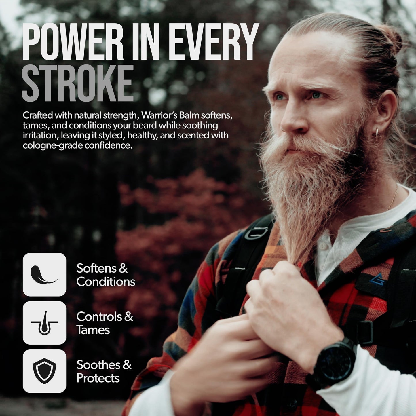 The Beard Struggle Warrior’s Beard Balm - Platinum Collection, Surtr's Fury - Non-Greasy Low-Hold Formula, Luxurious Cologne-Grade Fragrances 100% Beauty and Personal Care The Beard Struggle