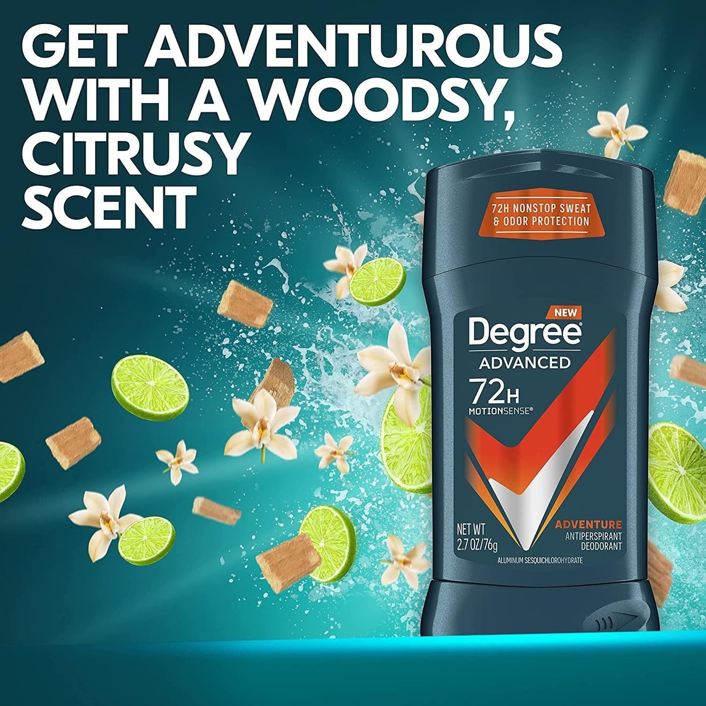 Degree Men MotionSense Antiperspirant Deodorant Adventure 2.7 oz (Pack of 8) Beauty and Personal Care Degree