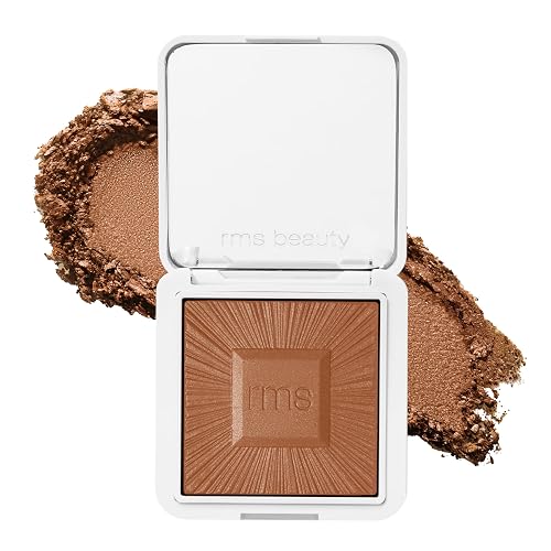RMS Beauty Redimension Hydra-Bronzer - Talc-Free Gel-to-Powder Bronzer & Highlighter - Hydrating Cream Bronzer for Natural Glow & Sculpted Contour