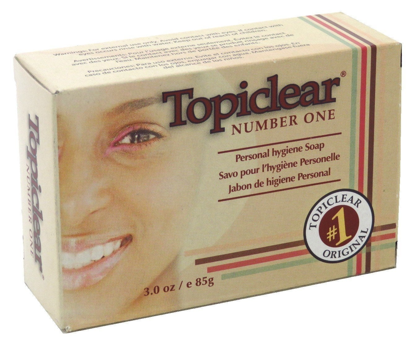 Topiclear Number One Soap 3 Ounce Boxed (88ml) (3 Pack) Beauty & Personal Care Topiclear
