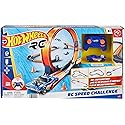 Hot Wheels Toy Car RC Set with 1:64 Scale Remote-Control Vehicle & 30+ Pieces of Race Track to Create Multiple Configurations