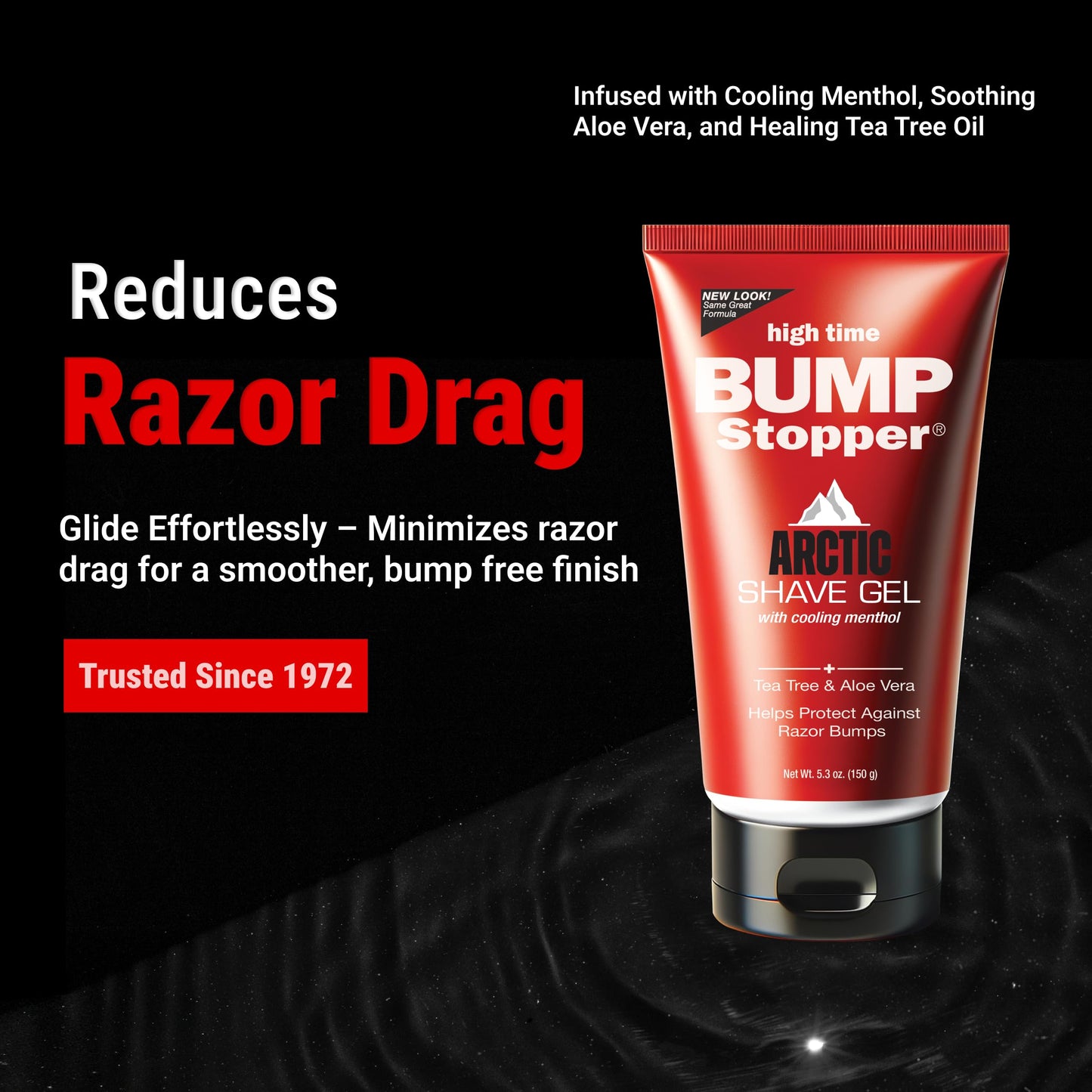 High Time Bump Stopper Shave Gel Arctic Haze 5.3 Ounce (156ml) (2 Pack)