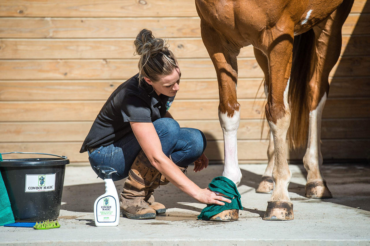 Cowboy Magic Show Ready LIMITED EDITION Box Set - 32 Oz Rosewater Shampoo, 32 Oz Conditioner, 4 Oz Greenspot Remover, 4 Oz Superbody Shine, and Bonus