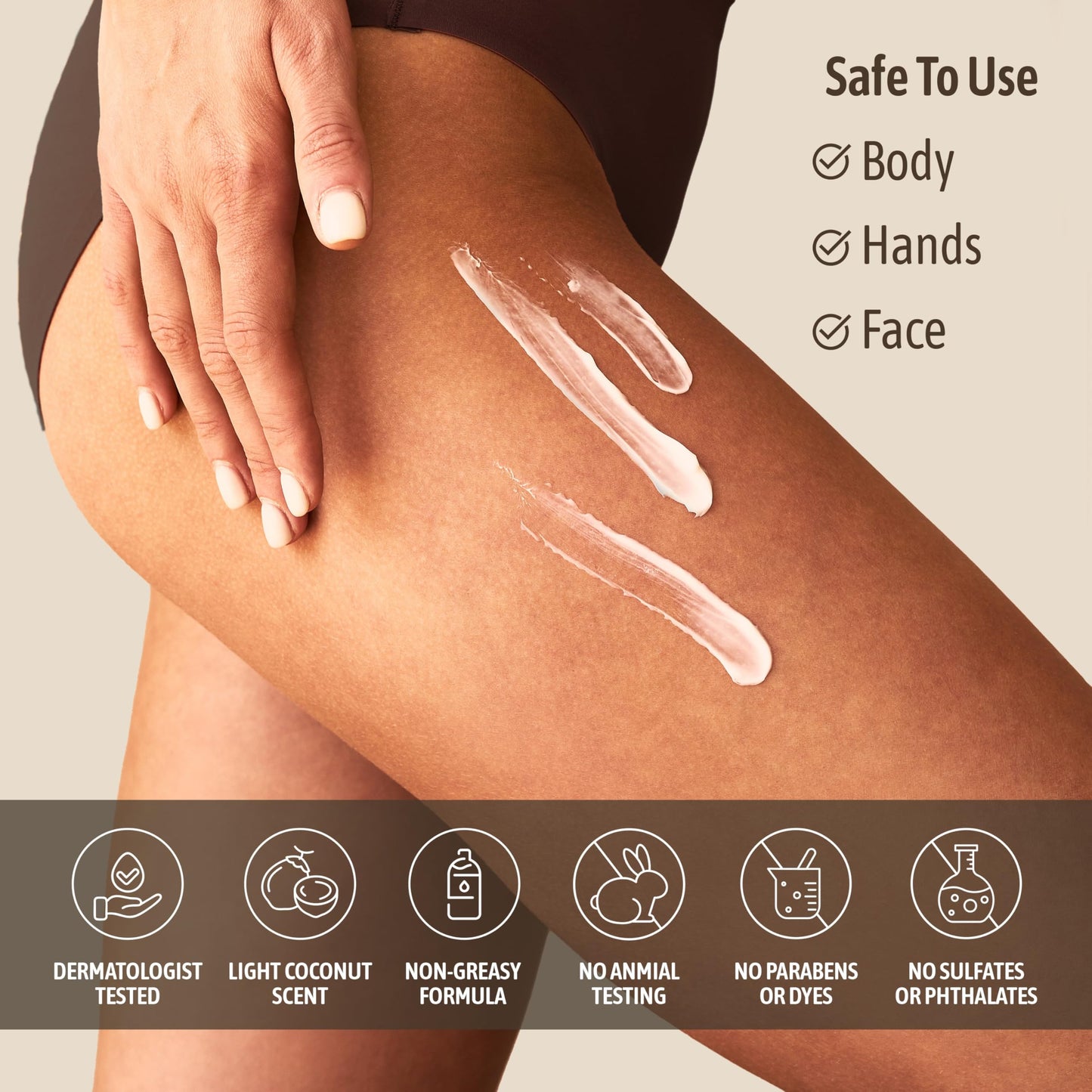 NATURE WELL Hydrate & Soften Coconut Oil Moisturizing Cream for Face, Body, & Hands, Non-Greasy, Intense Hydration & Luxurious Feel, Revives Dry & Sensitive Skin, 16 Oz