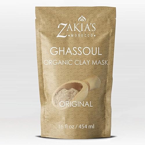 Moroccan Rhassoul Clay Mask - Organic Natural Facial and Body Clay Mask - 1 lb