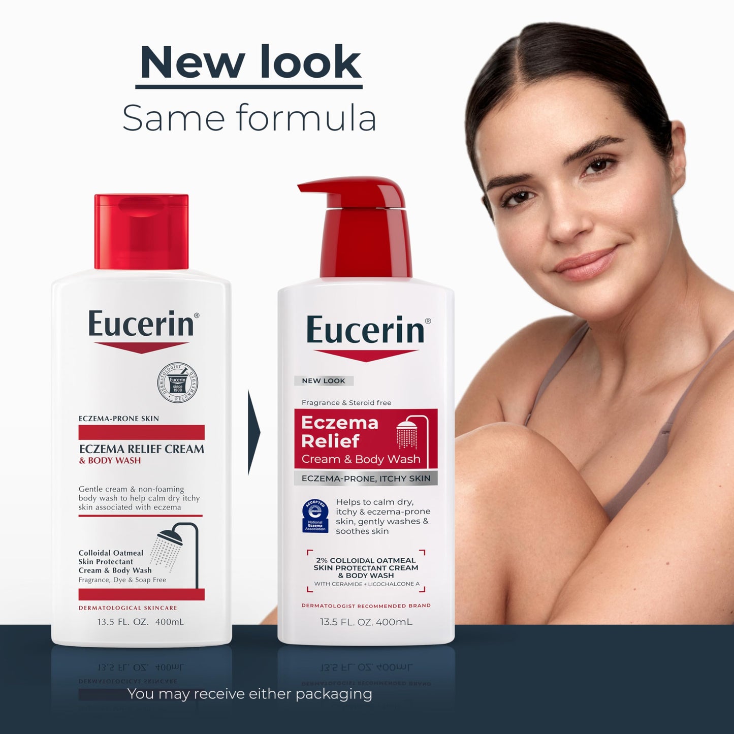 Eucerin Eczema Relief Cream and Body Wash, Colloidal Oatmeal Enriched, Soap Free Eczema Body Wash, 13.5 FL OZ Bottle Beauty & Personal Care Eucerin