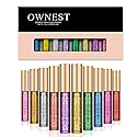 Ownest 10 Colors Liquid Glitter Eyeliner, Metallic Shimmer Glitter Eyeshadow, Long Lasting Waterproof Shimmer Sparkling Eyeliner Eye Shadow-10pcs