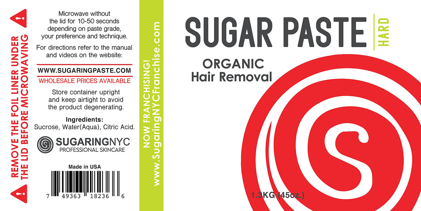 SUGARING PASTE - HARD 1.3kg 45Oz FOR TOUGHEST HAIR (BIKINI, BRAZILIAN, UNDERARMS) Beauty and Personal Care Sugaring NYC