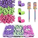 Rolybag Sanding Bands for Nail Drill Sanding Bands#80#150#240 Grits 210Pcs Color Coarse Fine Nail Sanding Bands 2Pcs Nail Drill Bits 3/32" Mandrel