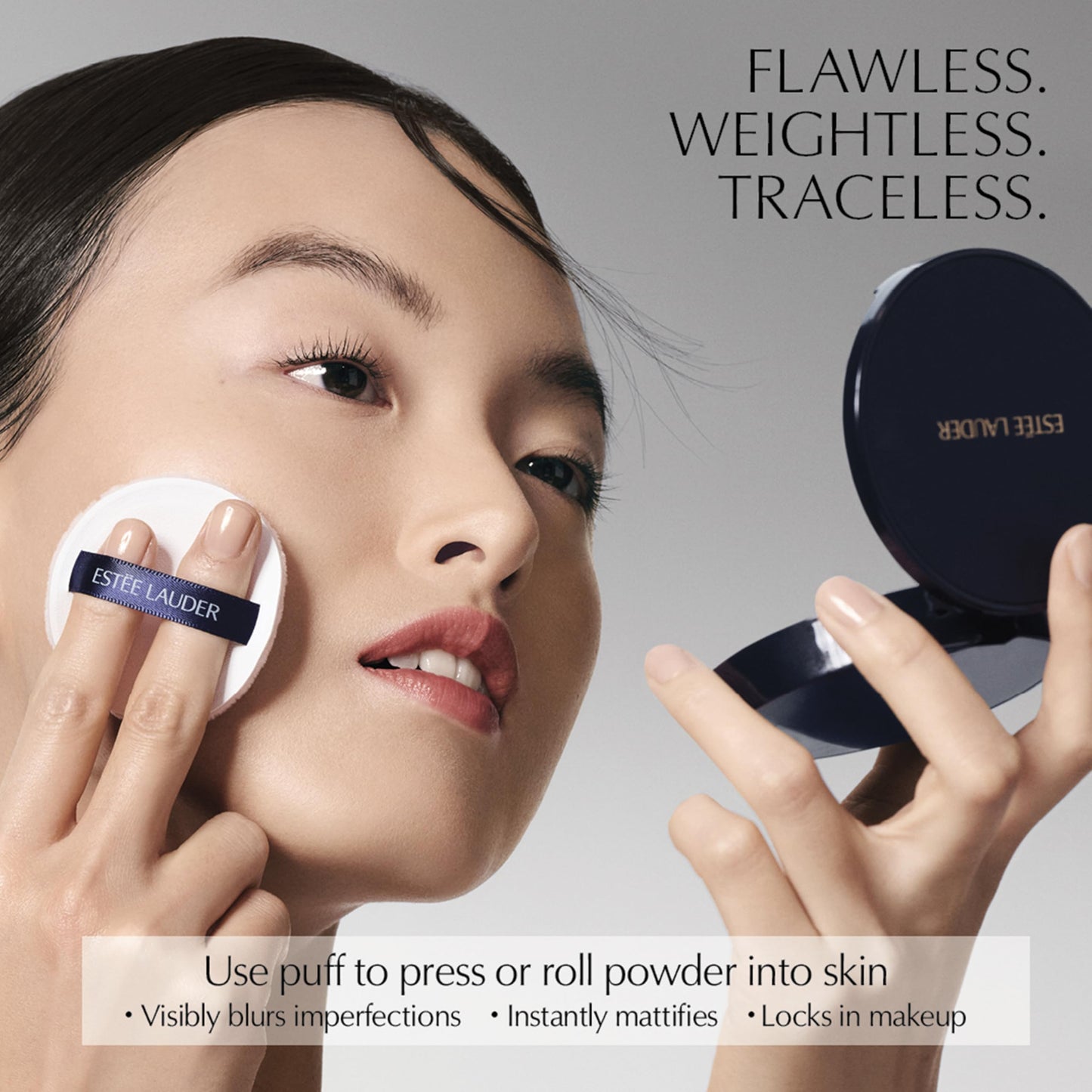 Estée Lauder Double Wear Stay-in-Place Matte Setting Powder Veil | Pressed Setting Face Powder Compact with Puff | Oil-Control with Sheer Coverage