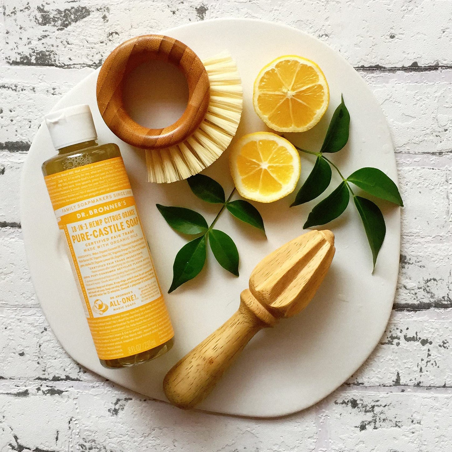 Dr. Bronner Liquid Soap, Lemon/Orange - 240 ml