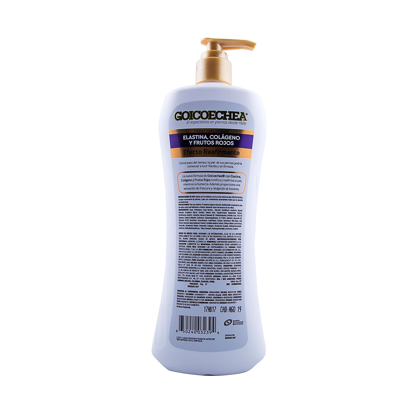 Goicoechea Collagen Lotion Skin Firming, Colageno Efecto Reafirmante for Legs, Body, Arms, 13.5 oz. (Pack of 2)